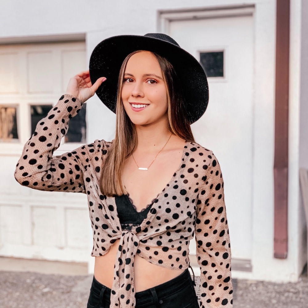 Nasty Gal Sheer Tie Top